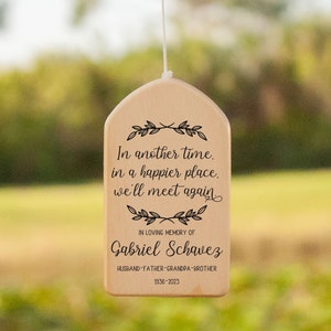 Personalized Wind Chimes, In Memory Wind Chime, Remembrance Wind Chime, Memorial Tribute Wind Chime, Bereavement Gift, In Memory