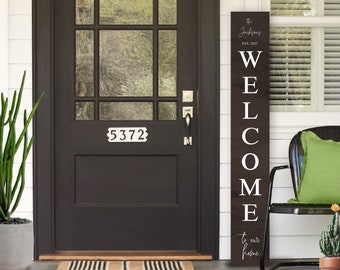 Welcome Sign, Welcome Sign Front Door, Farmhouse Welcome Sign, Front Porch Sign, Housewarming Gift, Porch Decor, Home Sign, Home Sweet Home