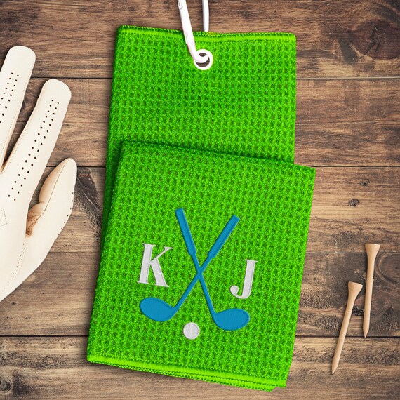 Personalized Golf Towels Monogrammed Golf Towels Fathers Day Etsy