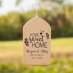 Home Sweet Home Wind Chime, Personalized Wind Chime, House Warming Wind Chime, New Home Wind Chime, House Warming Gift, New Home Gift