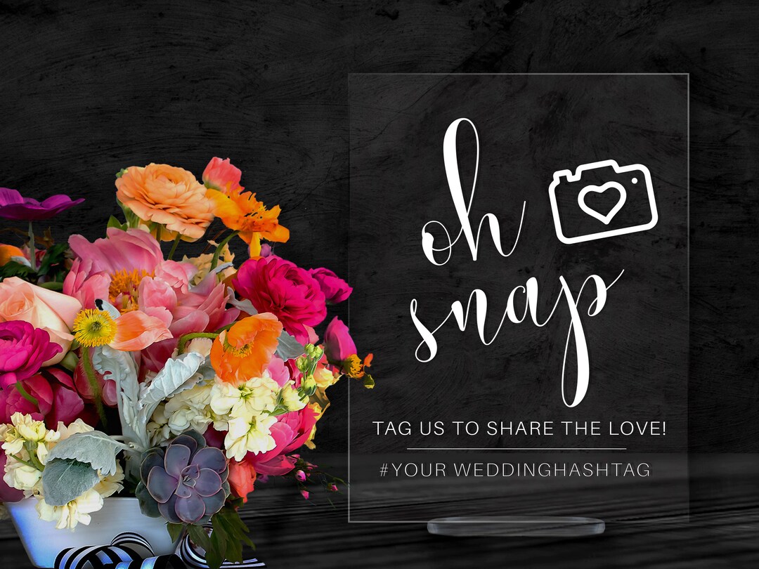 Photo Set Up Sign Photo Booth Sign - Wedding Sign - Clear Acrylic Wedding Sign - Custom ...