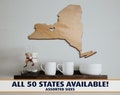 State Sign Cutout With Heart, Housewarming Gift, Wall Decor, Wooden State Cutout, Wood State Sign, US States, Farmhouse Plaque, State Cutout