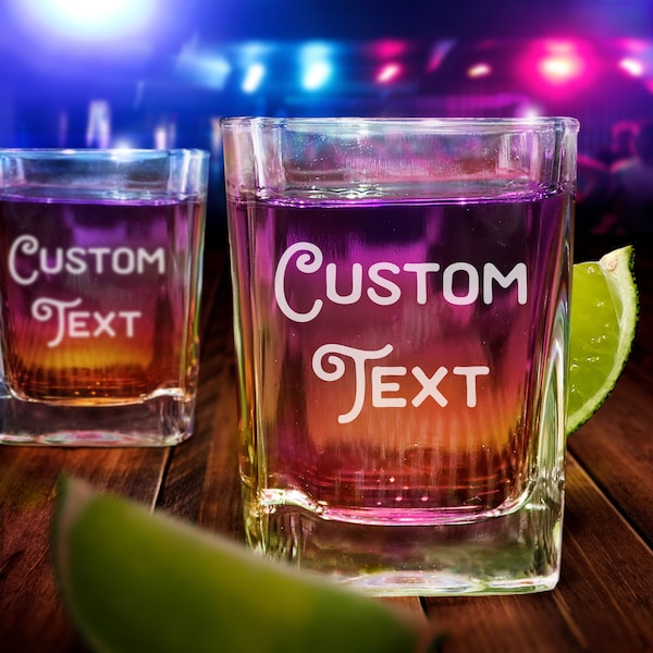 Personalized Shot Glasses Birthday - Etsy