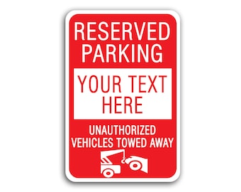 Reserved For Parking 8" x 12" Plastic Sign Family Reserved For Parking 8" x 12" Plastic Sign Family