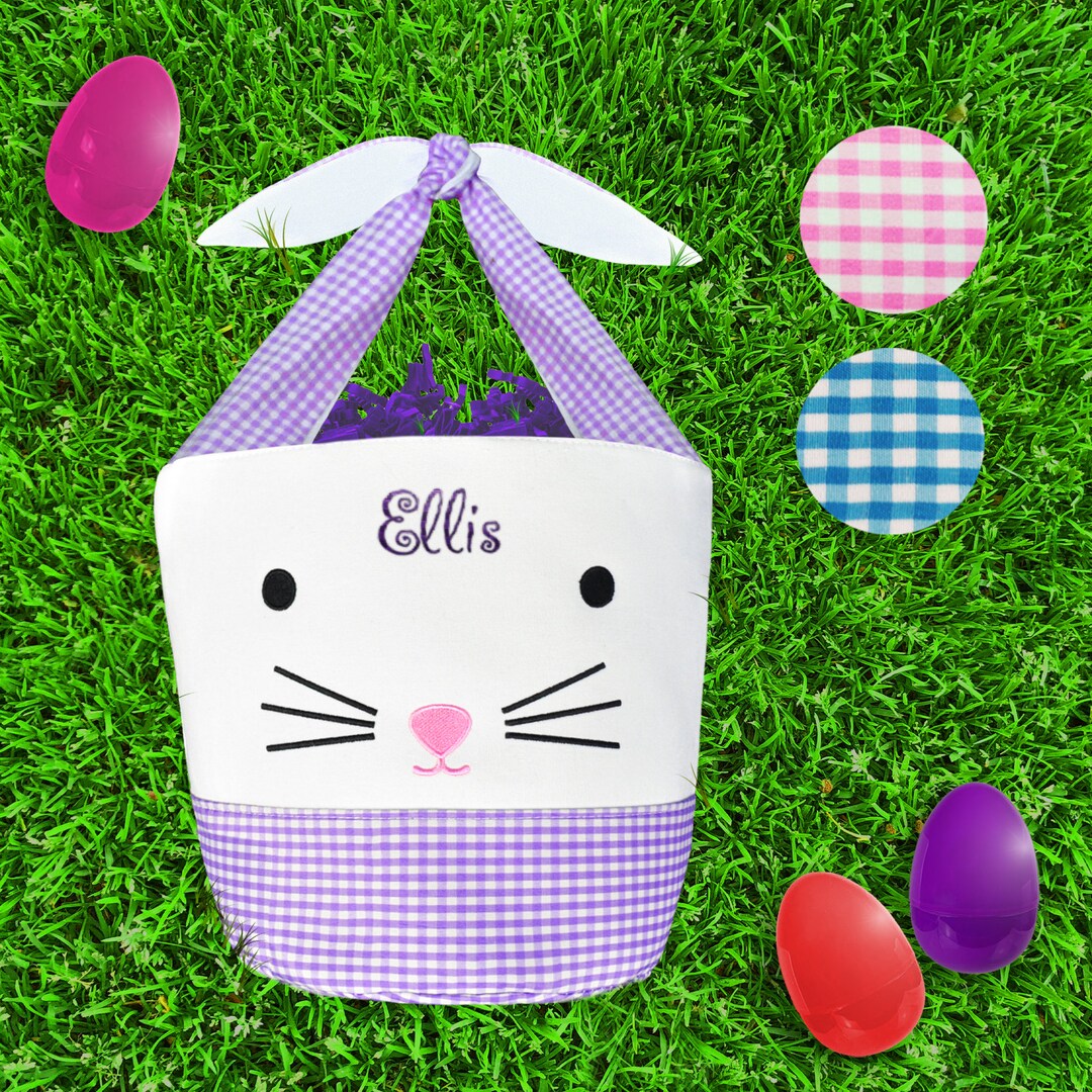Personalized Easter Basket, Embroidered Easter Basket, Monogram Easter
