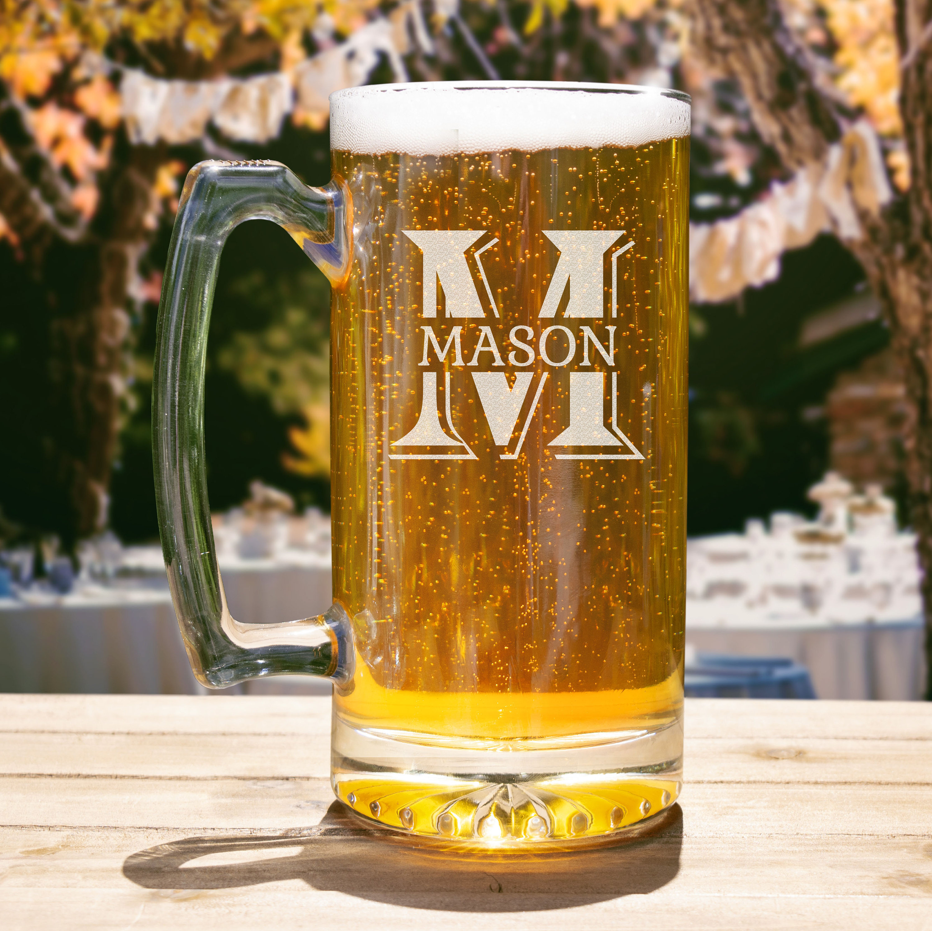 Custom Beer Mug / Monogram Beer Mug / Custom Beer Glasses / Etched Beer  Glasses