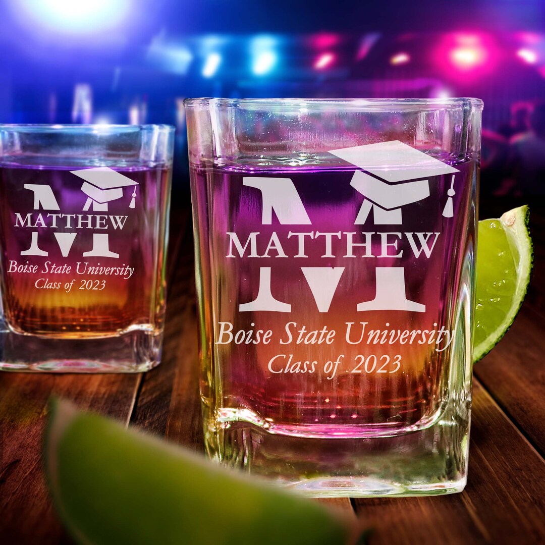 College Graduation Gift, Graduation Shot Glass, Graduation Gift