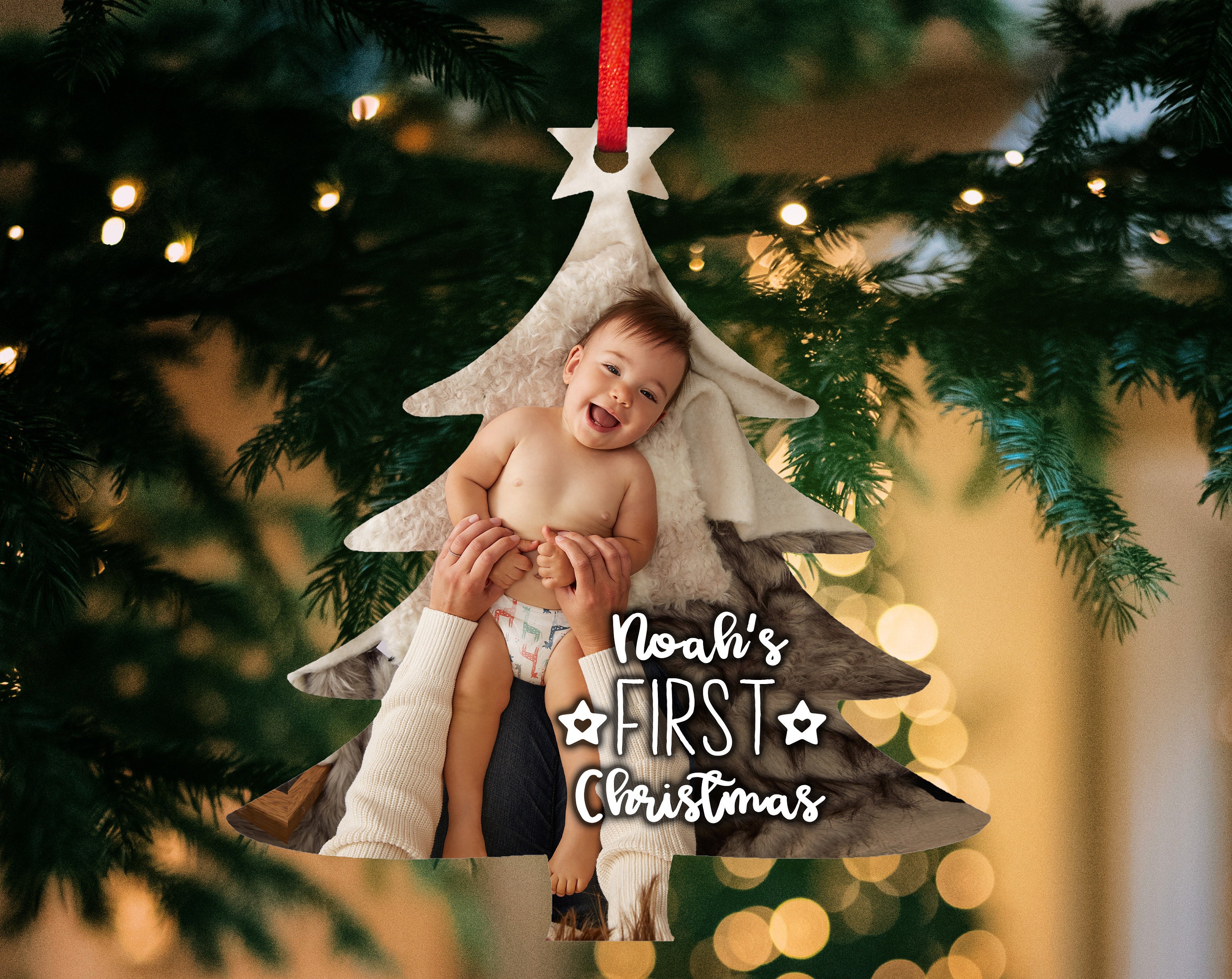 custom first christmas ornament