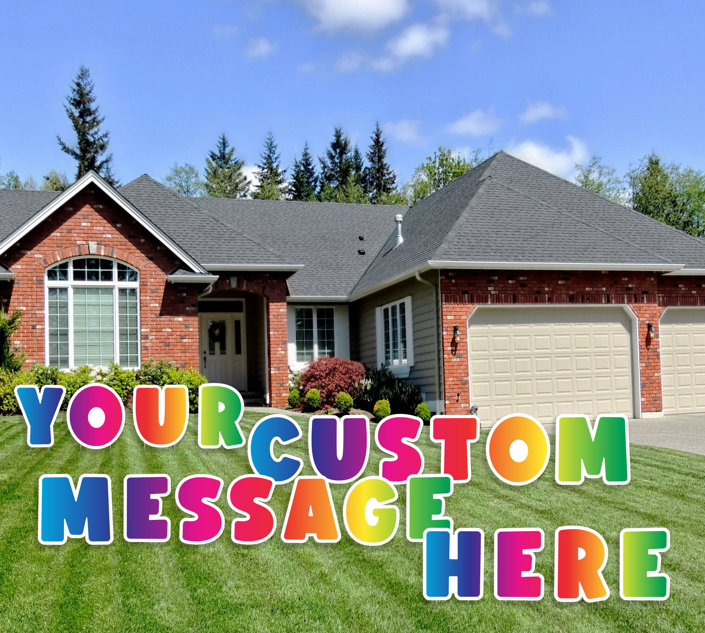Custom yard sale signs
