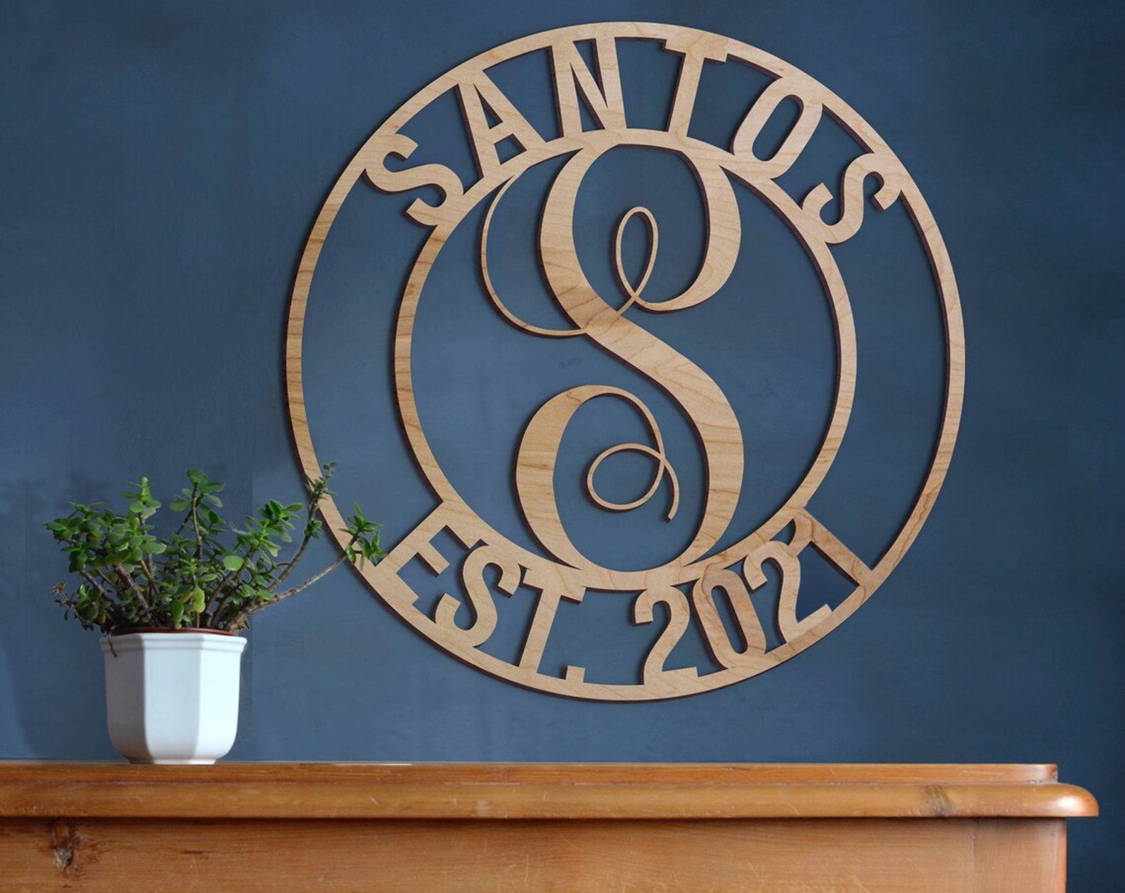 Wooden Family Name Sign, Personalized Wooden Sign, Custom Name Sign ...