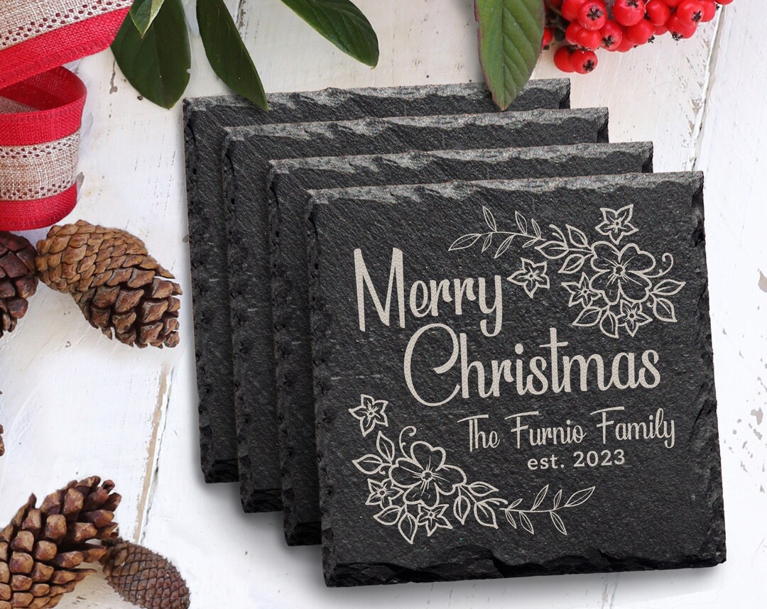 Slate Coasters, Personalized Slate Coasters, Housewarming Gift, Drink ...