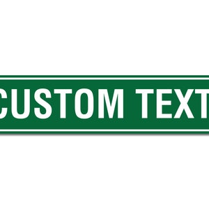 Custom Street Sign, Metal Street Sign, Personalized Street Sign, Make Your Own Street Sign, Custom Street Sign, Man Cave Sign, Kids Room