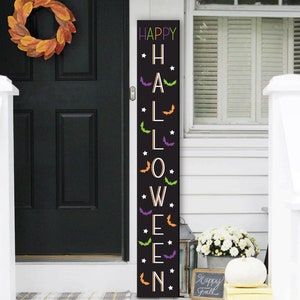 Happy Halloween Welcome Sign, Halloween Welcome Sign, Welcome Sign Front Door, Farmhouse Welcome Sign, Front Porch Sign