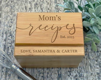 Mothers Day Recipe Box, Mother's Day Recipe Box, Mothers Day Gift, Mother's Day, Mothers Day, Kitchen Gift for Mom, Kitchen Gift