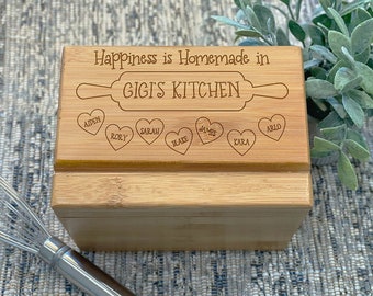 Mothers Day Recipe Box, Mother's Day Recipe Box, Mothers Day Gift, Mother's Day, Mothers Day, Kitchen Gift for Mom, Kitchen Gift