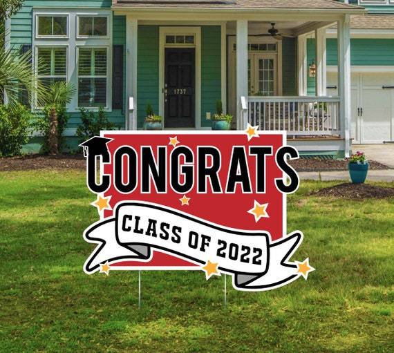 Graduation Lawn Signs Yard Signs Outdoor Lawn Decorations Etsy