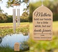 Mothers Hold Our Hands for a Little While but Our Hearts Forever Wind Chime, Custom Wind Chime, Mother's Day Wind Chime, Mother's Day Gift