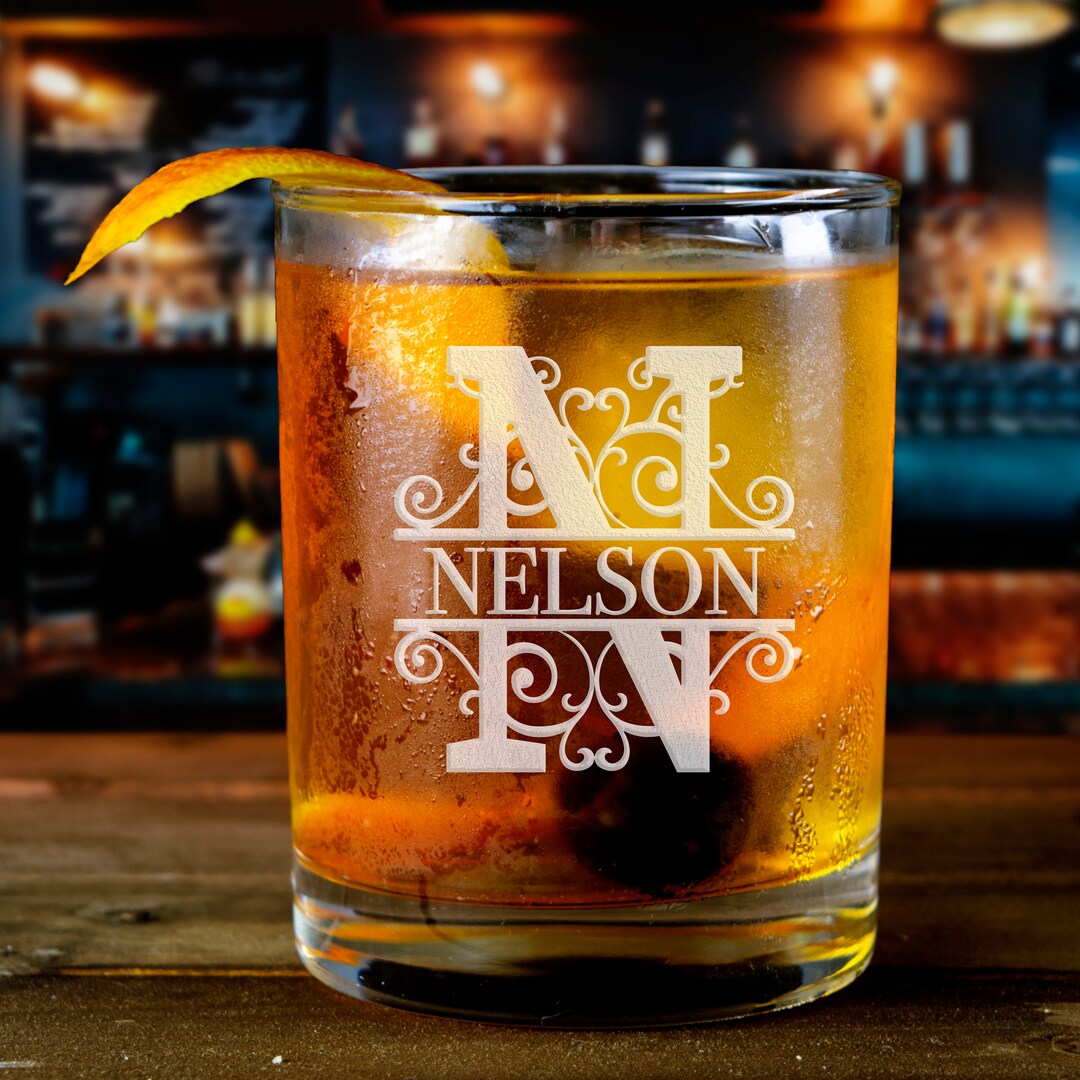 Personalized Whiskey Glasses, Personalized Gift for Him, Engraved ...