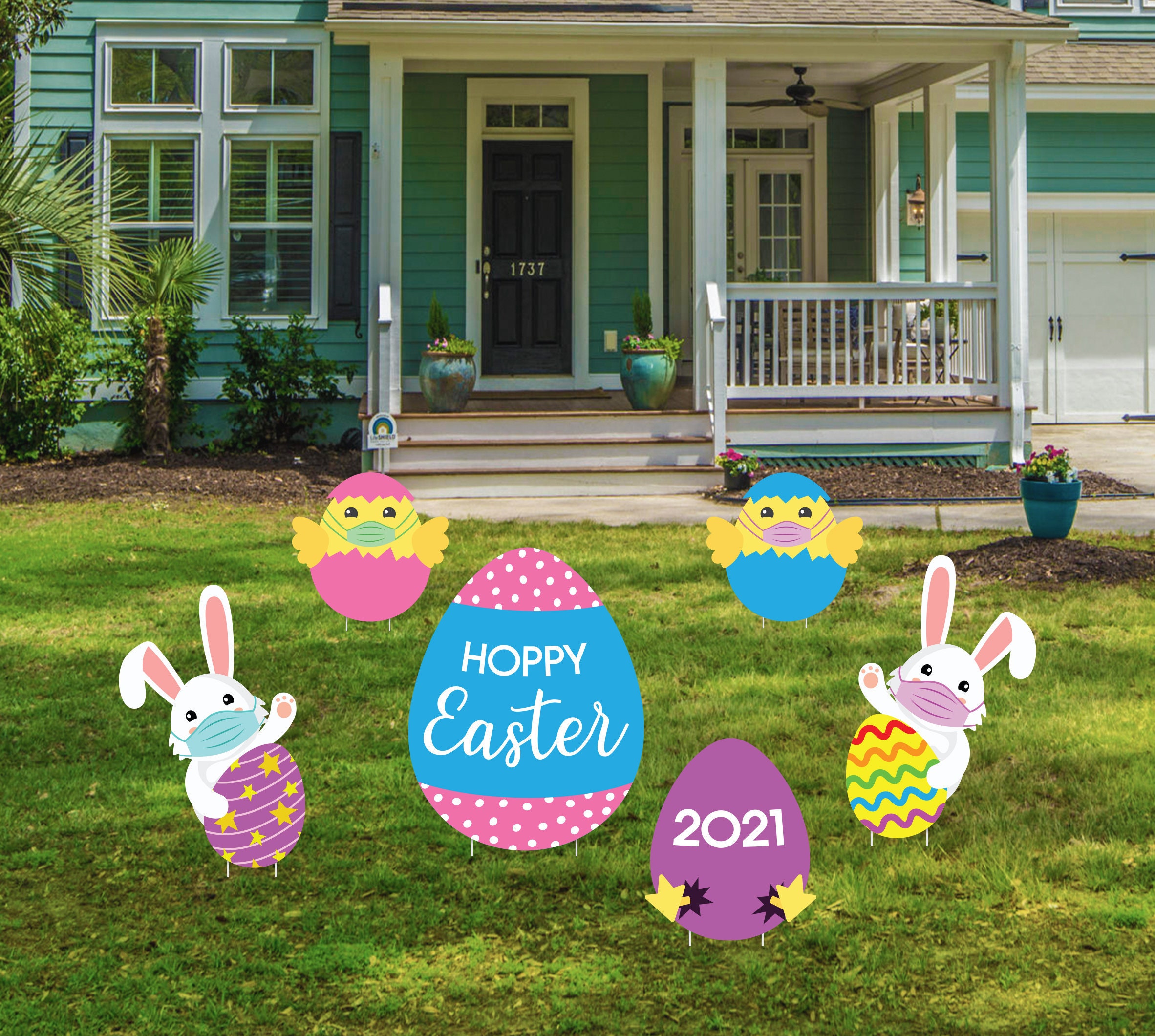 Easter Yard Signs Easter Decor Easter Lawn Decorations Easter