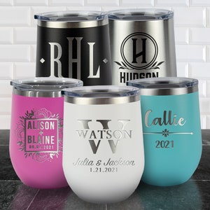 Personalized Tumbler / Wine Tumbler / Custom Tumbler / Bridesmaid Gift / Beach Tumbler / Wedding Tumbler / Bridesmaid Tumbler / Monogram