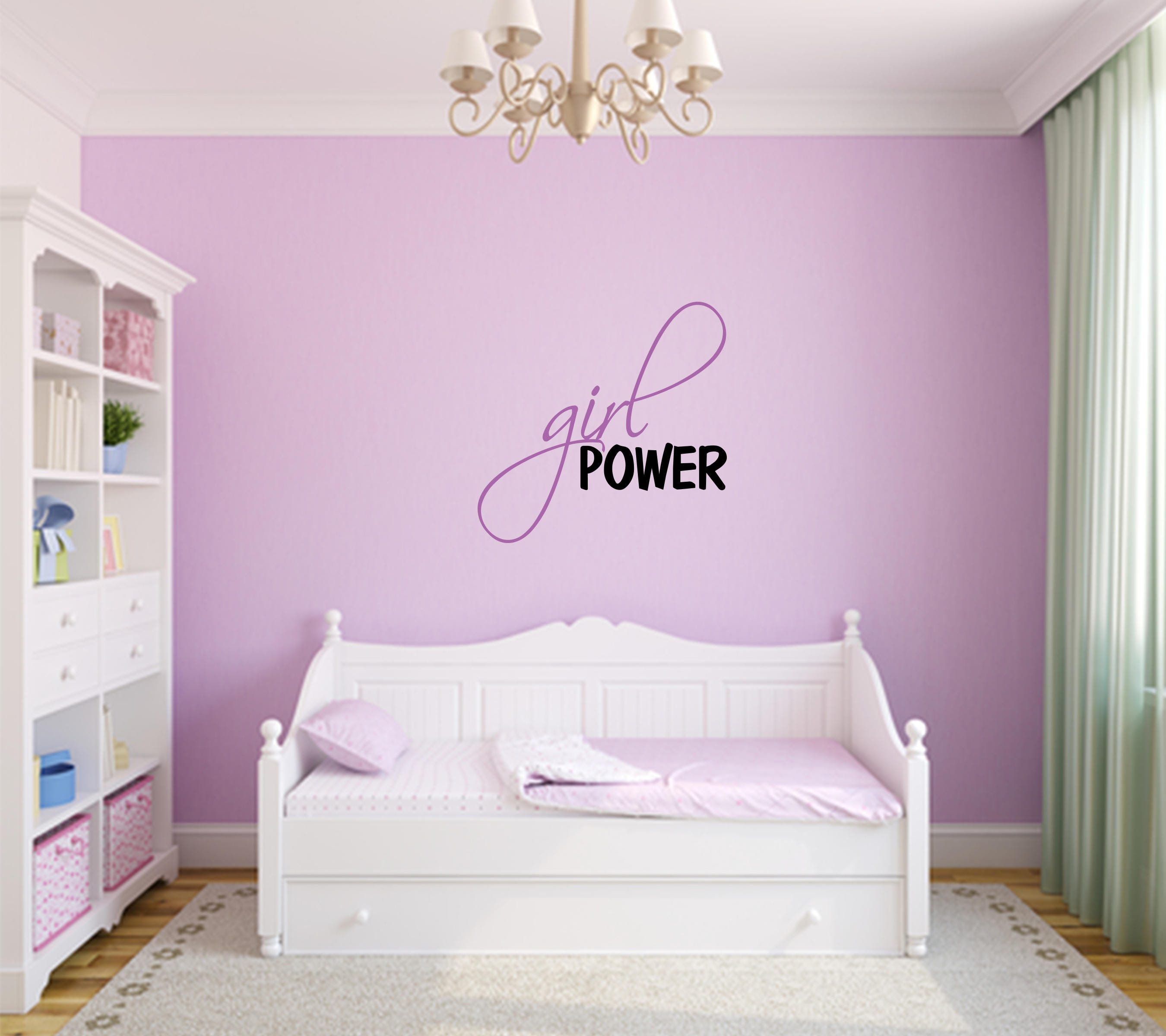 Girl Power Nursery Decal Children Wall Decal Great For Etsy