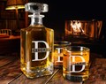 Whiskey Decanter Set With Glasses, Personalized Whiskey Decanter, Whiskey Glasses, Groomsmen Gift, Husband Gift, Custom Gift, Housewarming