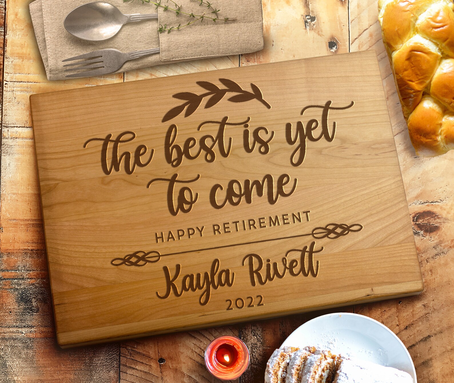 Happy Retirement Cutting Board Retirement Cutting Boards Etsy