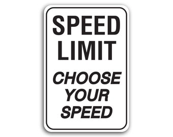 Speed Limit Sign, Custom Speed Limit Sign, Custom Signs, 55 Speed Limit Sign, Man Cave Sign