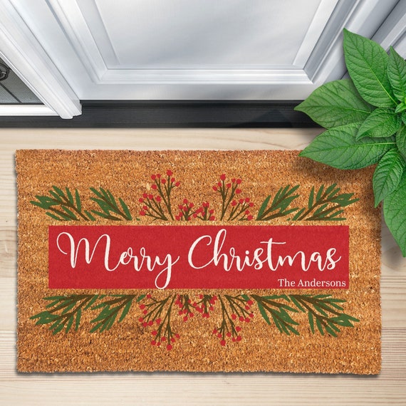 Christmas Welcome Blankets Merry Christmas Doormat - Temu