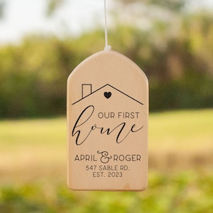 Our First Home Wind Chime, Personalized Wind Chime, House Warming Wind Chime, New Home Wind Chime, House Warming Gift, New Home Gift