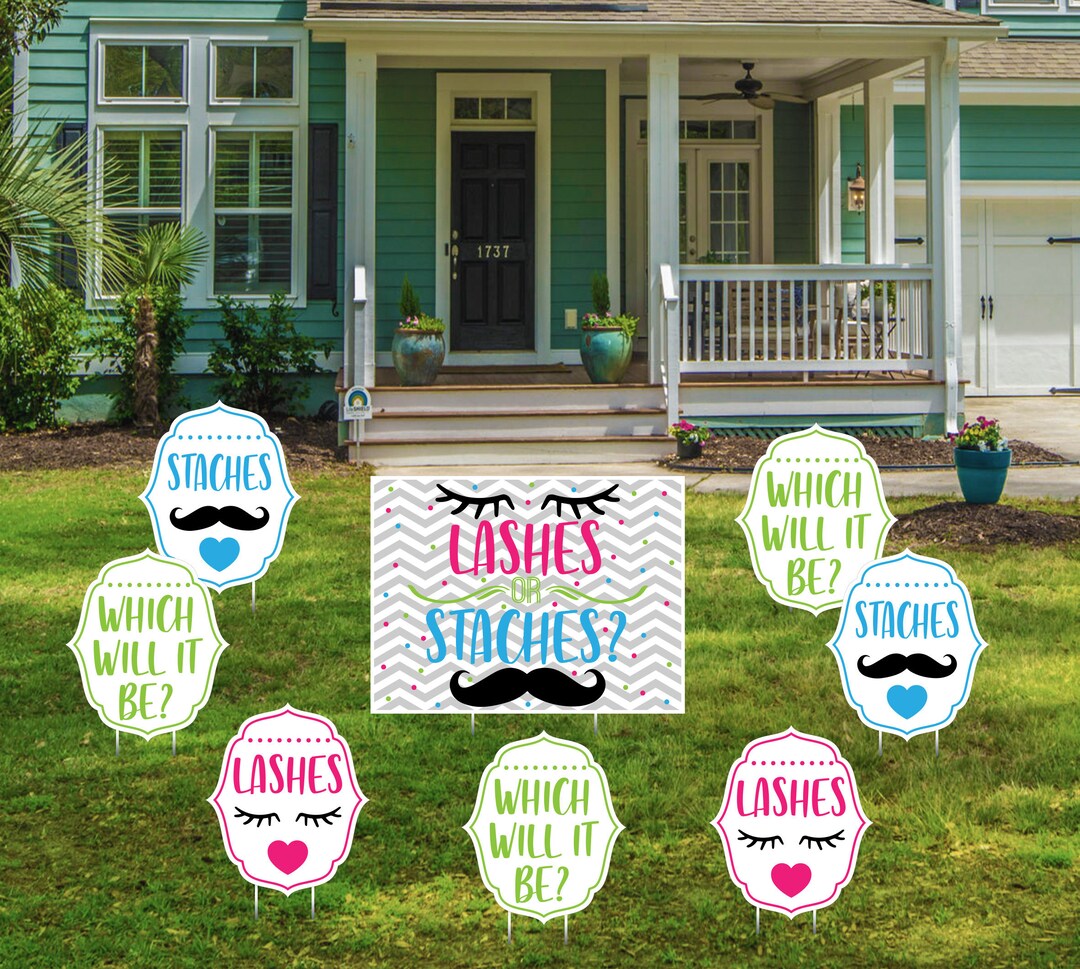 Gender Reveal Yard Signs, Gender Reveal Lawn Signs, Gender Reveal Sign