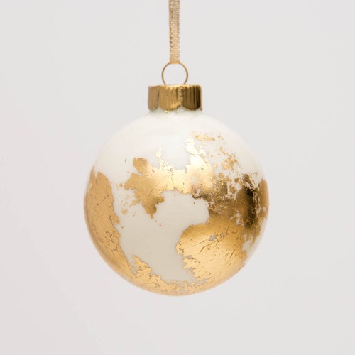 Globe Ornament With Twine Etsy