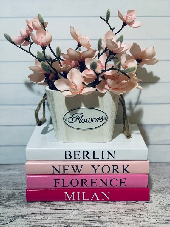 Set of 4 Decorative Coffee Table Books Etsy