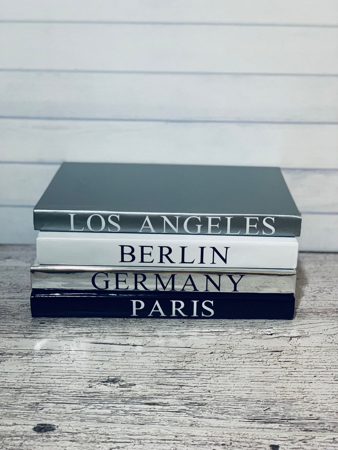 Set of 4 Decorative Coffee Table Books Etsy