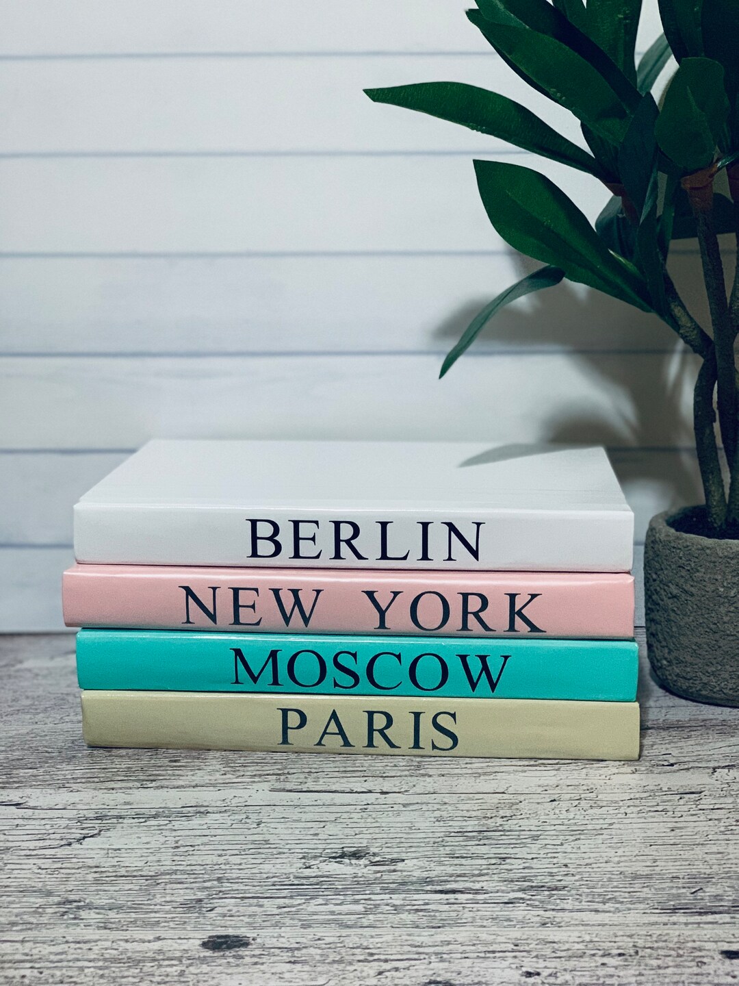 Set of 4 Decorative Coffee Table Books Etsy