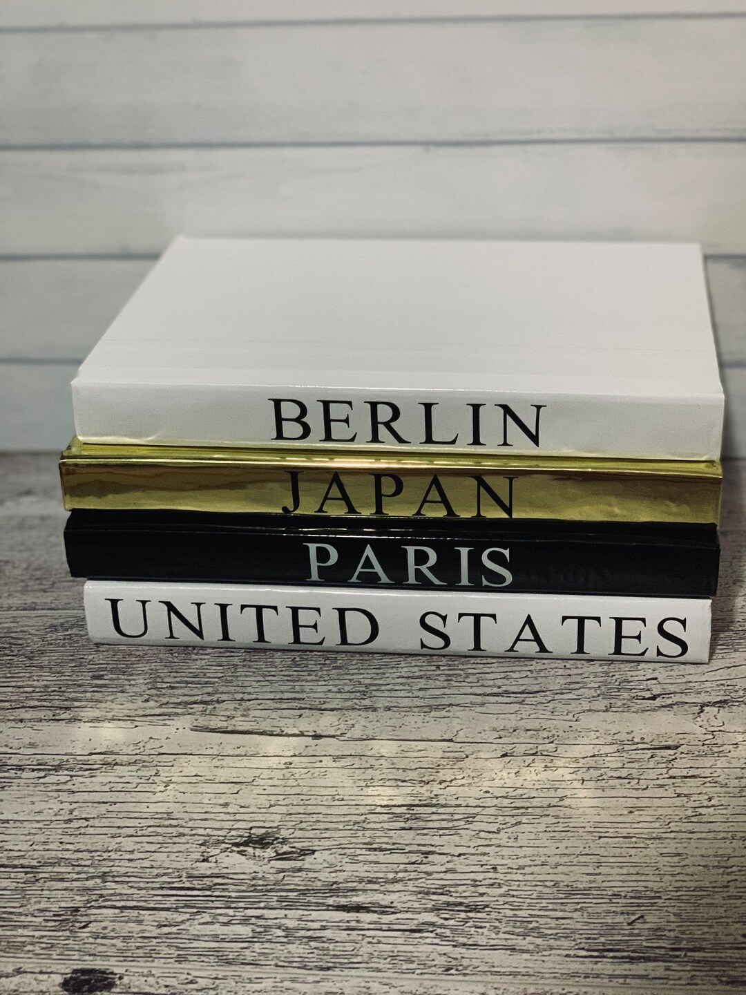 Set of 4 Decorative Coffee Table Books Etsy