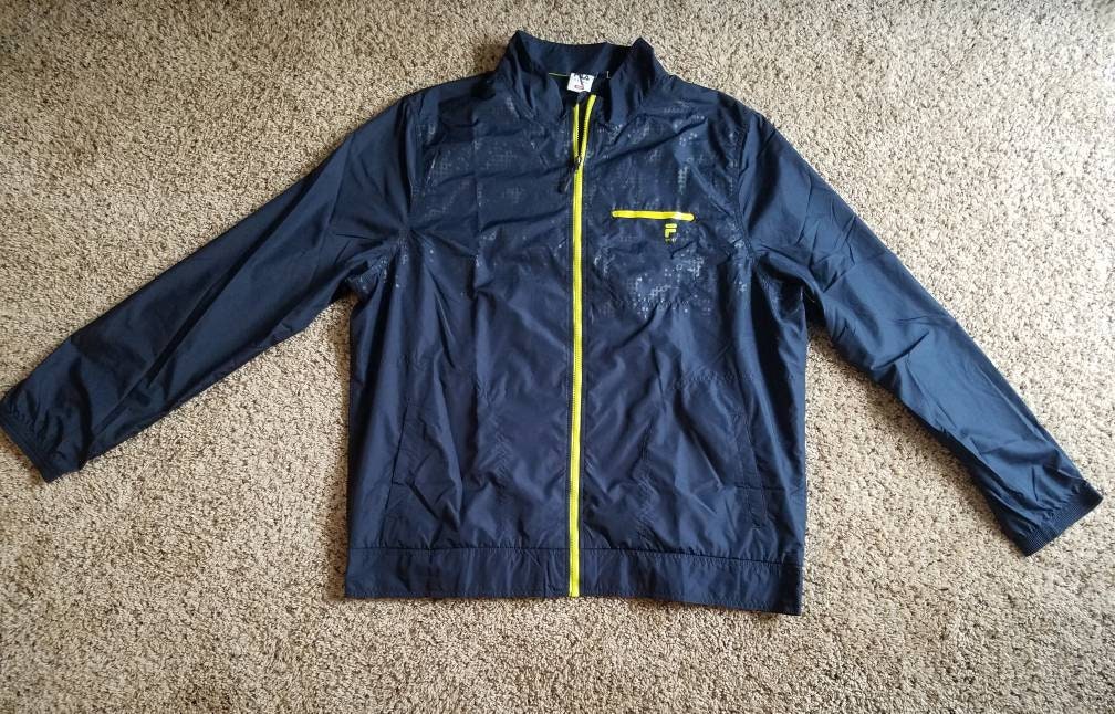 fila black windbreaker
