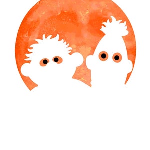 People Shadow Blood Moon Instant Download PNG digital download