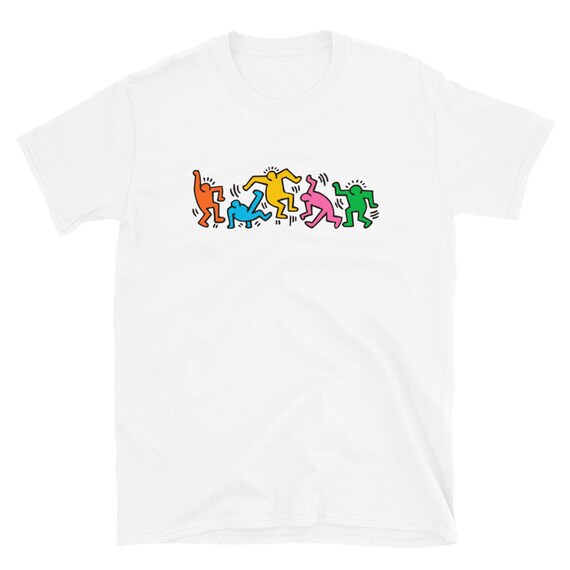 Keith Haring Dancing People T-shirt | Etsy