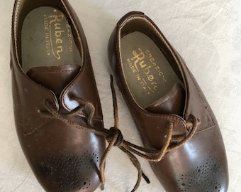 1950's Italian Leather Children's Shoes !!! size 22