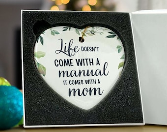 Mothers Day Gift, Keepsake Ornament for Mum, Custom Handmade Ornament, Thank you Mum, Present for Mom, Gift from Son Daughter