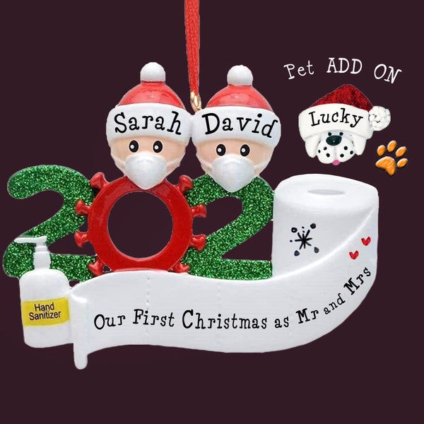Quarantine Christmas Ornament Etsy