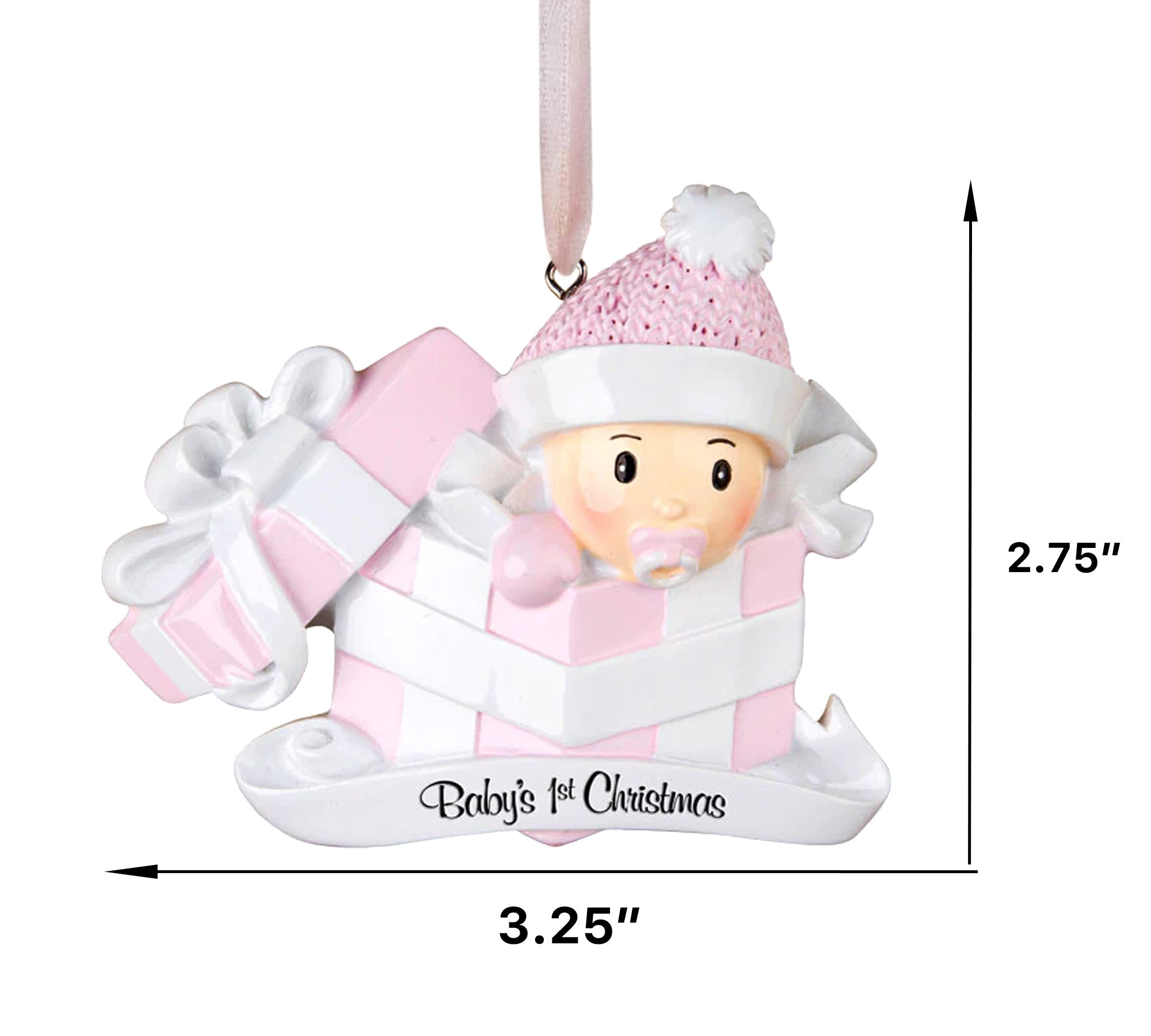 Snow Baby Red 1st Christmas Personalised Christmas Ornament – The Ornament Shop Ireland
