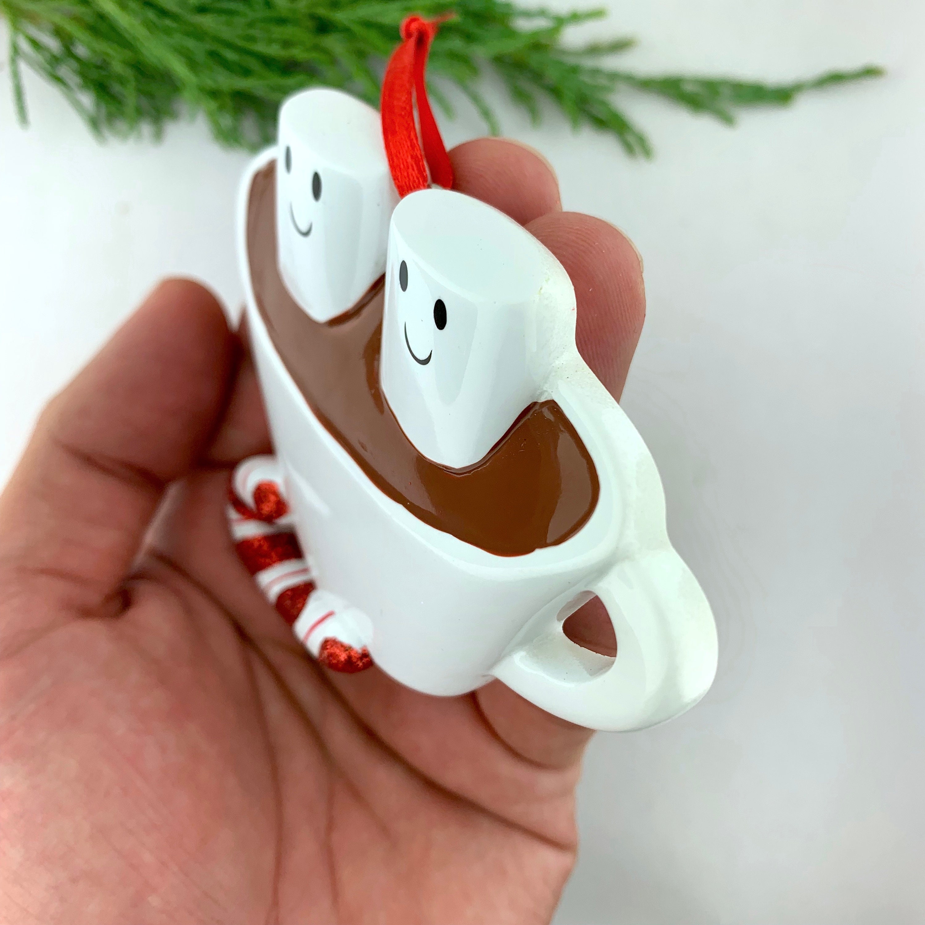 Marshmallow Couple Personalized Christmas Ornament 2 - Etsy