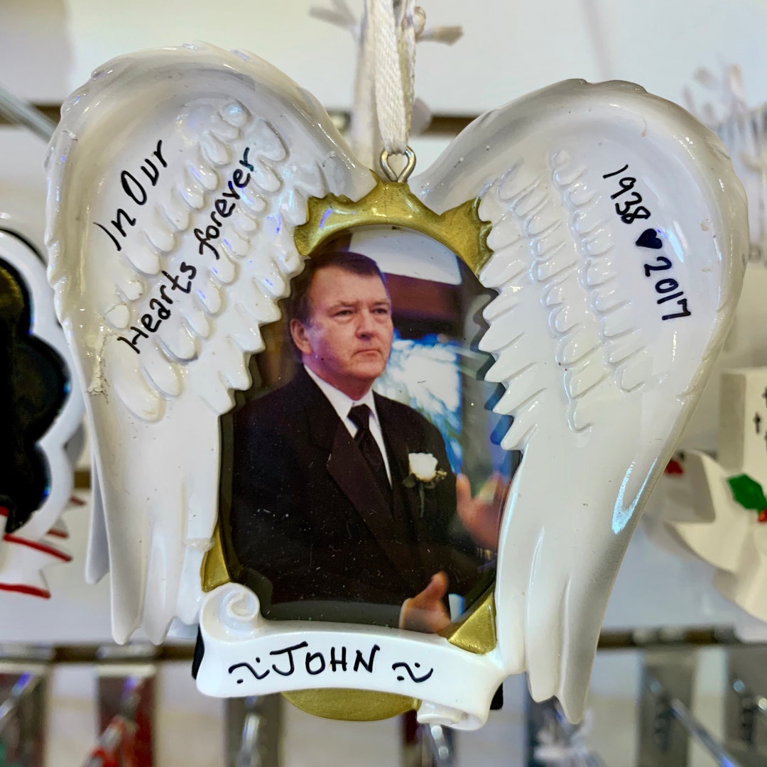 In Loving Memory Frame Ornament Personalized Christmas Ornament