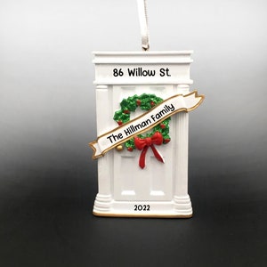 New Home Ornament, Personalized Our First Home Ornament, Housewarming Christmas gift, New House Gift, Keepsake Ornament for Home Owners image 1