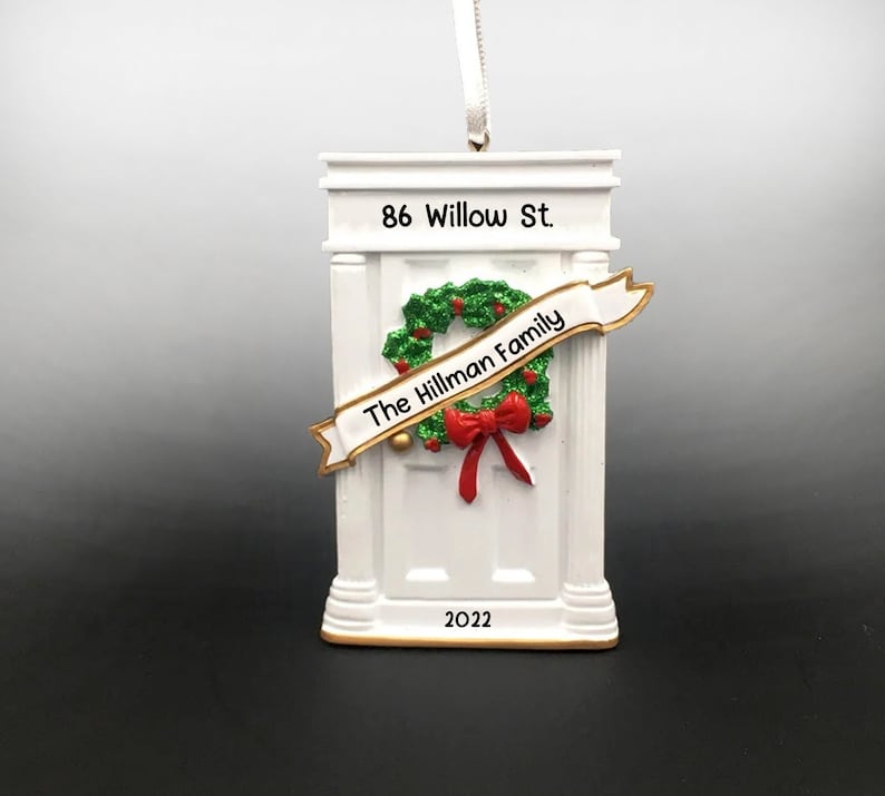 New Home Ornament, Personalized Our First Home Ornament, Housewarming Christmas gift, New House Gift, Keepsake Ornament for Home Owners image 1