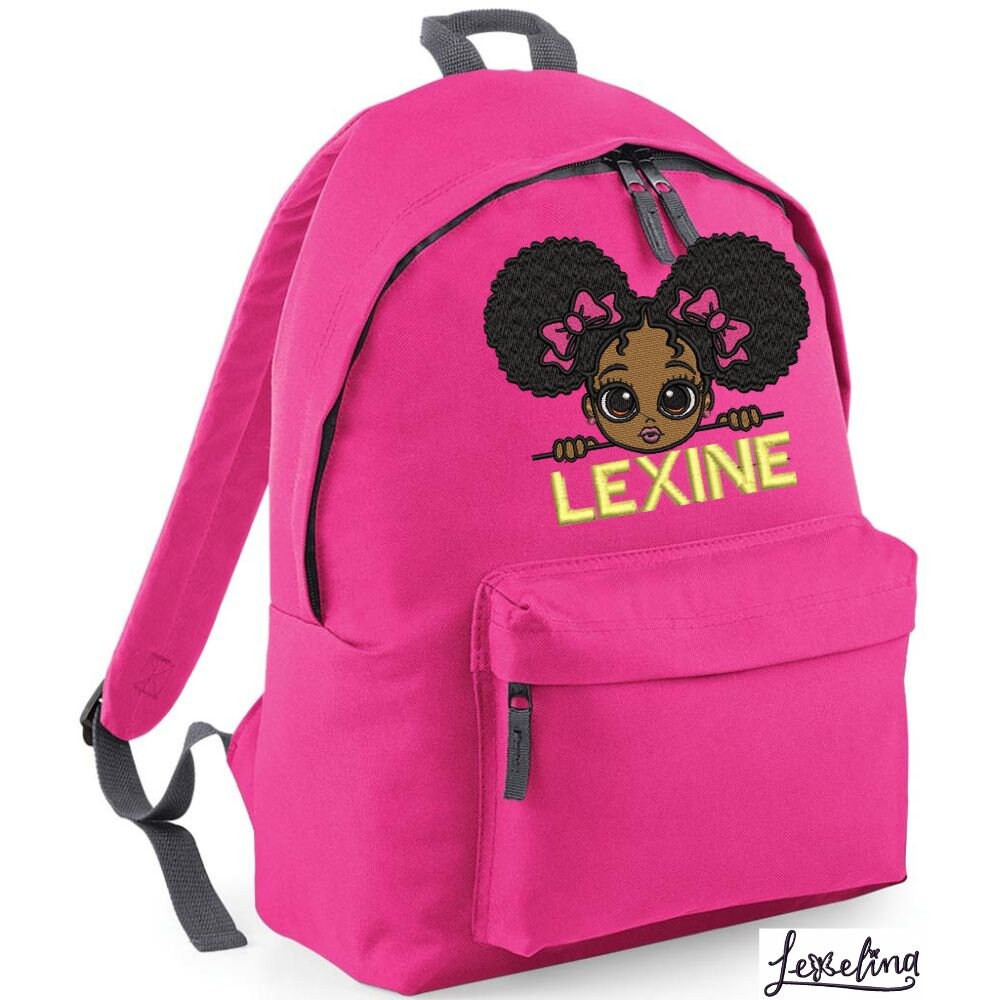Afro puff backpack sales