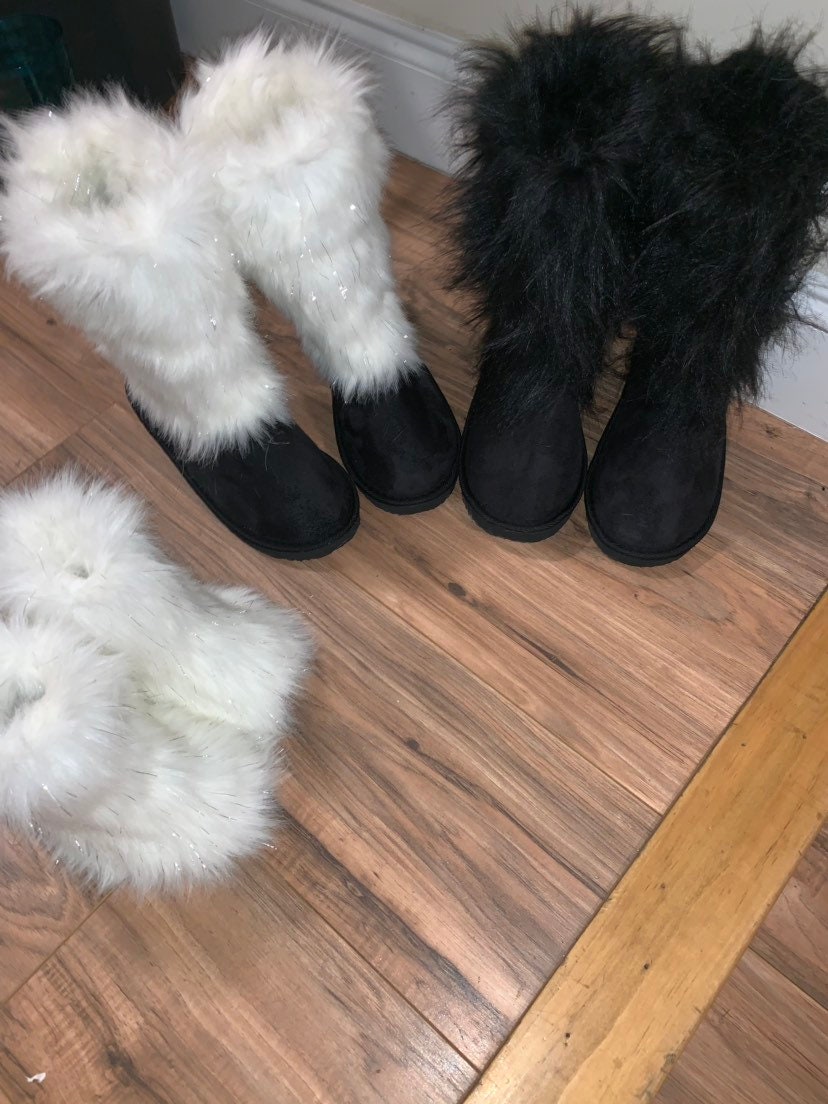 Monster fur boots Clearance