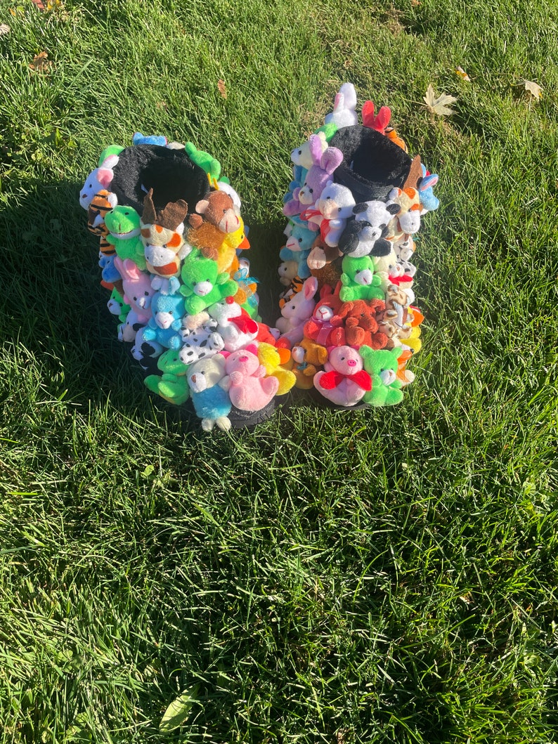 Teddy Bear Boots Etsy